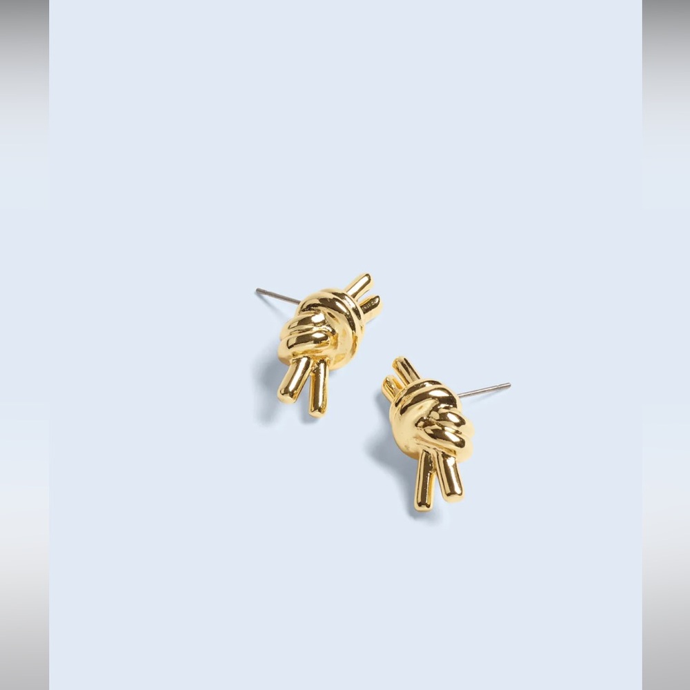 NWT Madewell Knotted Gold Earrings